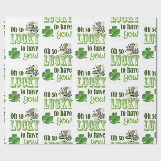 Str. Patrick's Day Wrapping Paper Cadeaupapier (Vlak)