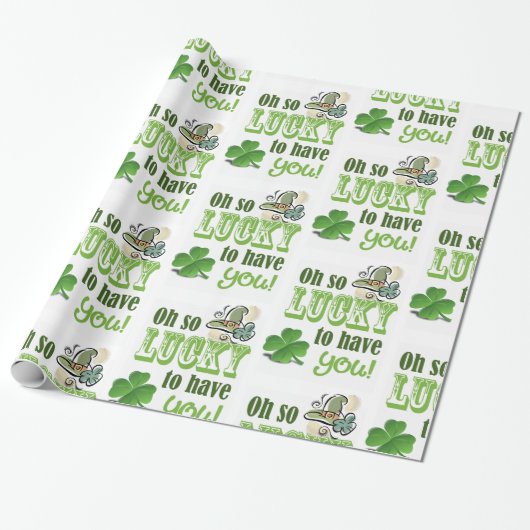Str. Patrick's Day Wrapping Paper Cadeaupapier (Uitgerold)