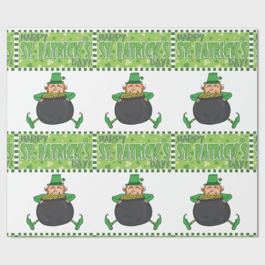 Str. Patrick's Day Wrapping Paper Cadeaupapier (Vlak)