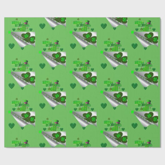 Str. Patrick's Day Wrapping Paper Cadeaupapier (Vlak)