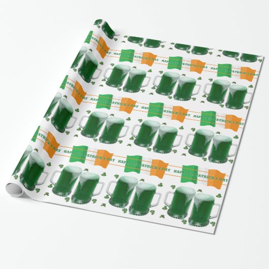 Str. Patrick's Day Wrapping Paper Cadeaupapier (Uitgerold)