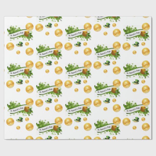 Str. Patrick's Day Wrapping Paper Cadeaupapier (Vlak)