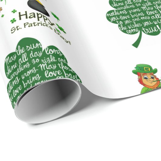 Str. Patrick's Day Wrapping Paper Cadeaupapier (Rol Hoek)