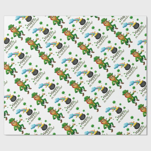 Str. Patrick's Day Wrapping Paper Cadeaupapier (Vlak)