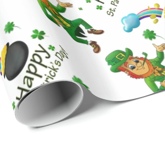 Str. Patrick's Day Wrapping Paper Cadeaupapier (Rol Hoek)