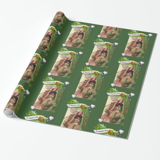 Str. Patrick's Day Wrapping Paper Cadeaupapier (Uitgerold)