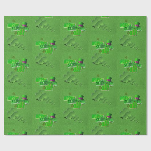 Str. Patrick's Day Wrapping Paper Cadeaupapier (Vlak)
