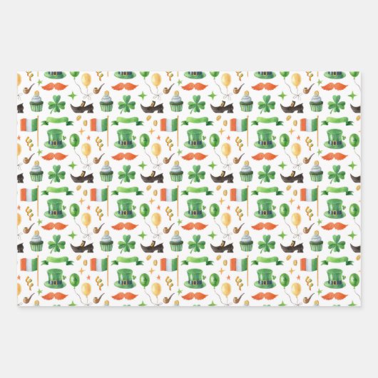 Str. Patrick's Day Wrapping Paper set of 3 (Voorkant 3)