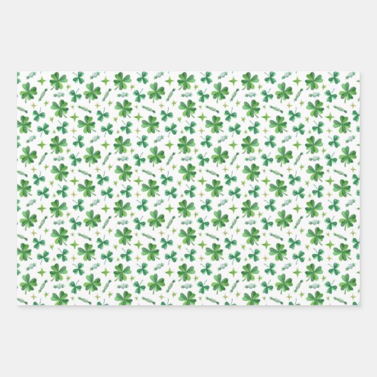 Str. Patrick's Day Wrapping Paper set of 3 (Voorkant 2)