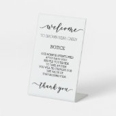 STR Verhuurde kortetermijnvakantie Ontbrekende obj Reclamebord Met Voetstuk (Voorkant)