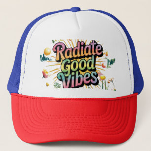 Straal goede vibes uit - verspreid positiviteit me trucker pet