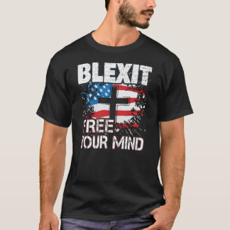 Straal je Amerikaanse vlag en kruis vrij T-shirt
