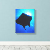 STRAAL MANTA CANVAS AFDRUK (Insitu (Houten vloer))