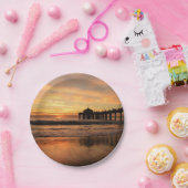 Straal over zee papieren bordje (Feest)