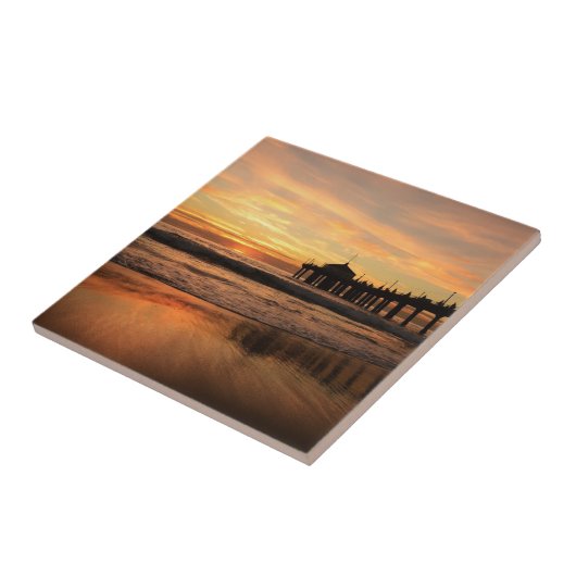 Straal over zee tegeltje (Zijkant)