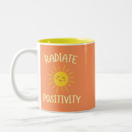 Straal Positiviteit Tweekleurige Koffiemok
