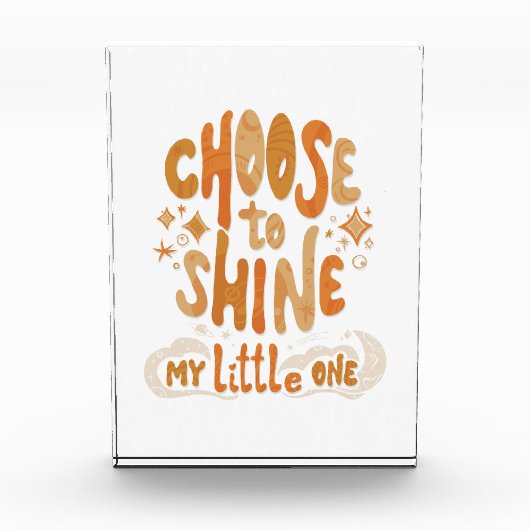 Straal Positiviteit uit: Kies ervoor om Inspireren Fotoblokken (Voorkant)