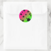 Straal Ronde Sticker (Tas)