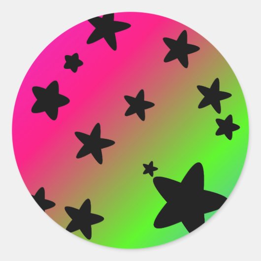Straal Ronde Sticker (Voorkant)