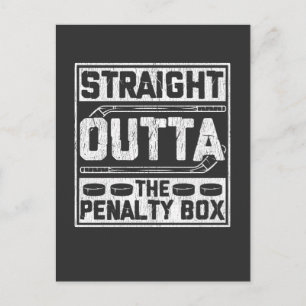 Straal straffeloosheidspakket voor ockey Player Briefkaart