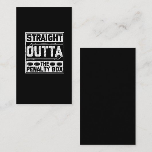 Straal straffeloosheidspakket voor ockey Player Visitekaartje (Voorkant / Achterkant)