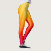 Straal van Licht sinaasappel & geel Leggings (Rechts)
