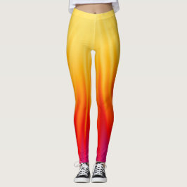 Straal van Licht sinaasappel & geel Leggings