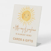 Straal van Sunshine Kaarten en geschenken Baby sho Reclamebord Met Voetstuk (Voorkant)
