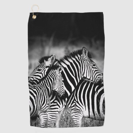 Straal van Zebra Golfhanddoek (Voorkant)