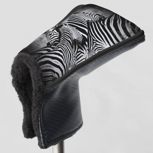 Straal van Zebra Golfheadcover (3/4 voorkant)