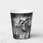 Straal van Zebra Papieren Bekers (Achterkant)