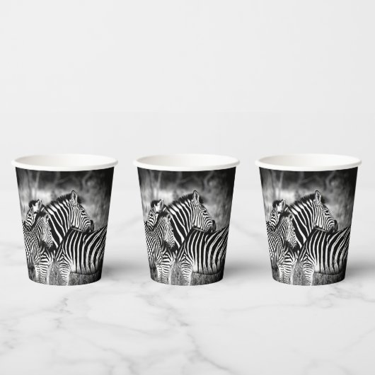 Straal van Zebra Papieren Bekers (Multi)