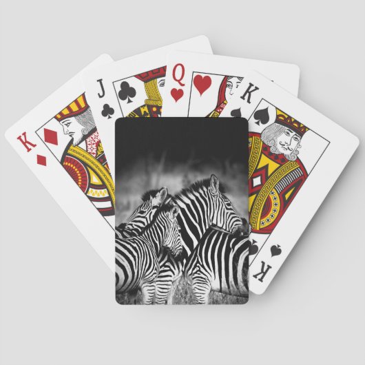 Straal van Zebra Pokerkaarten (Achterkant)