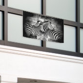 Straal van Zebra Spandoek (Buitenkant Gebouw)
