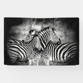 Straal van Zebra Spandoek (Horizontaal)