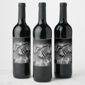 Straal van Zebra Wijn Etiket (Flessen)