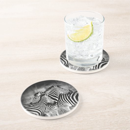 Straal van Zebra Zandsteen Onderzetter (Zijkant)