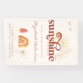 Straal van Zonneschijn | Boho Baby Shower Spandoek (Horizontaal)