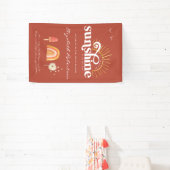 Straal van Zonneschijn | Boho Baby Shower Spandoek (Insitu)