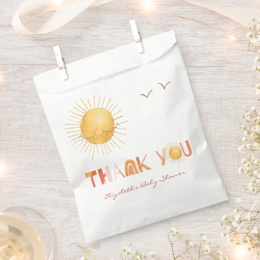 Straal van Zonneschijn | Boho Zomer Bedankt Bedankzakje (Geknipt)