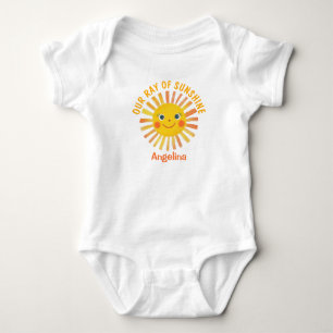 Straal van Zonneschijn Schattigee Waterverf Zon me Romper