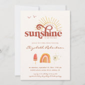 Straal Zonneschijn | Boho Baby Shower Kaart (Voorkant)