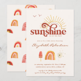 Straal Zonneschijn | Boho Baby Shower Kaart