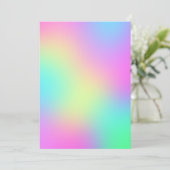 Straalboogkleuren Abstracte vervagen Ombre Menu (Staand voorkant)