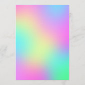 Straalboogkleuren Abstracte vervagen Ombre Menu (Voorkant)