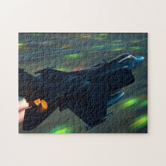 Straaljager Onweersinslag Legpuzzel (Horizontaal)