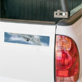 Straaljager vliegtuig bumpersticker (Op Truck)
