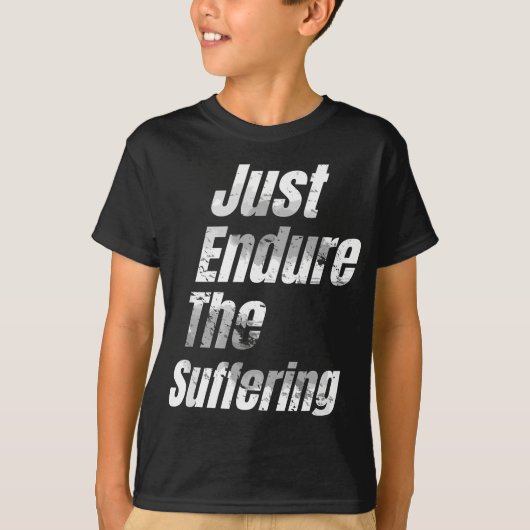 Straaljagers doorstaan gewoon het lijden grappig F T-shirt (Voorkant)