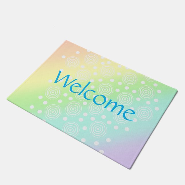 Straalpijp in cirkels deurmat (Schuin)