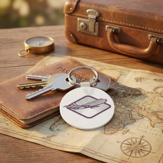 Straalvliegtuig Sleutelhanger